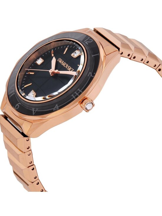 NWT Swarovski Dextera Quartz Black Dial Ladies Watch